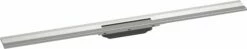 Hansgrohe RainDrain Flex Caniveau De Douche 56053800 100cm, Set De Finition, Peut être Raccourci, Pour Montage Mural, Optique Inox