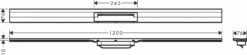 Hansgrohe RainDrain Flex Caniveau De Douche 56054800 120cm, Kit De Finition, Peut être Raccourci, Pour Montage Mural, Aspect Acier Inoxydable -Fournitures De Salle De Bain Soldes hansgrohe RainDrain Flex caniveau de douche 56054800 120cm kit de finition peut etre raccourci pour montage mural aspect acier inoxydable 2