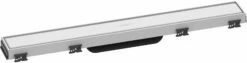 Hansgrohe RainDrain Match Caniveau De Douche 56036700 60cm, Set De Finition, Avec Rahmen Réglable En Hauteur, Blanc Mat