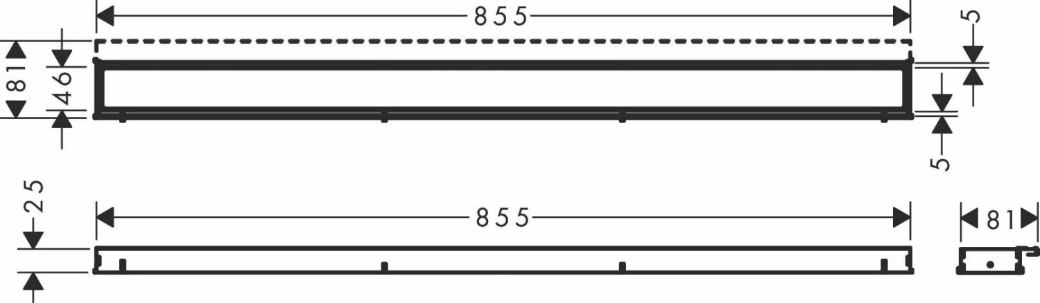 Hansgrohe RainDrain Match Caniveau De Douche 56040450 90cm, Set De Finition, Avec Réglage En Hauteur Rahmen , Blanc 4 Hansgrohe RainDrain Match Caniveau De Douche 56040450 90cm, Set De Finition, Avec Réglage En Hauteur Rahmen , Blanc – Image 2
