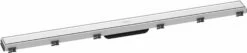 Hansgrohe RainDrain Match Caniveau De Douche 56041450 100cm, Set De Finition, Avec Réglage En Hauteur Rahmen , Blanc